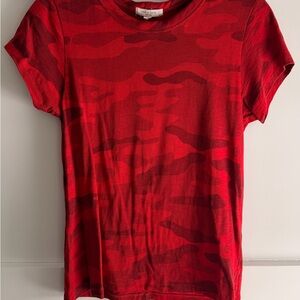 Rag & Bone Red Camouflage Tee